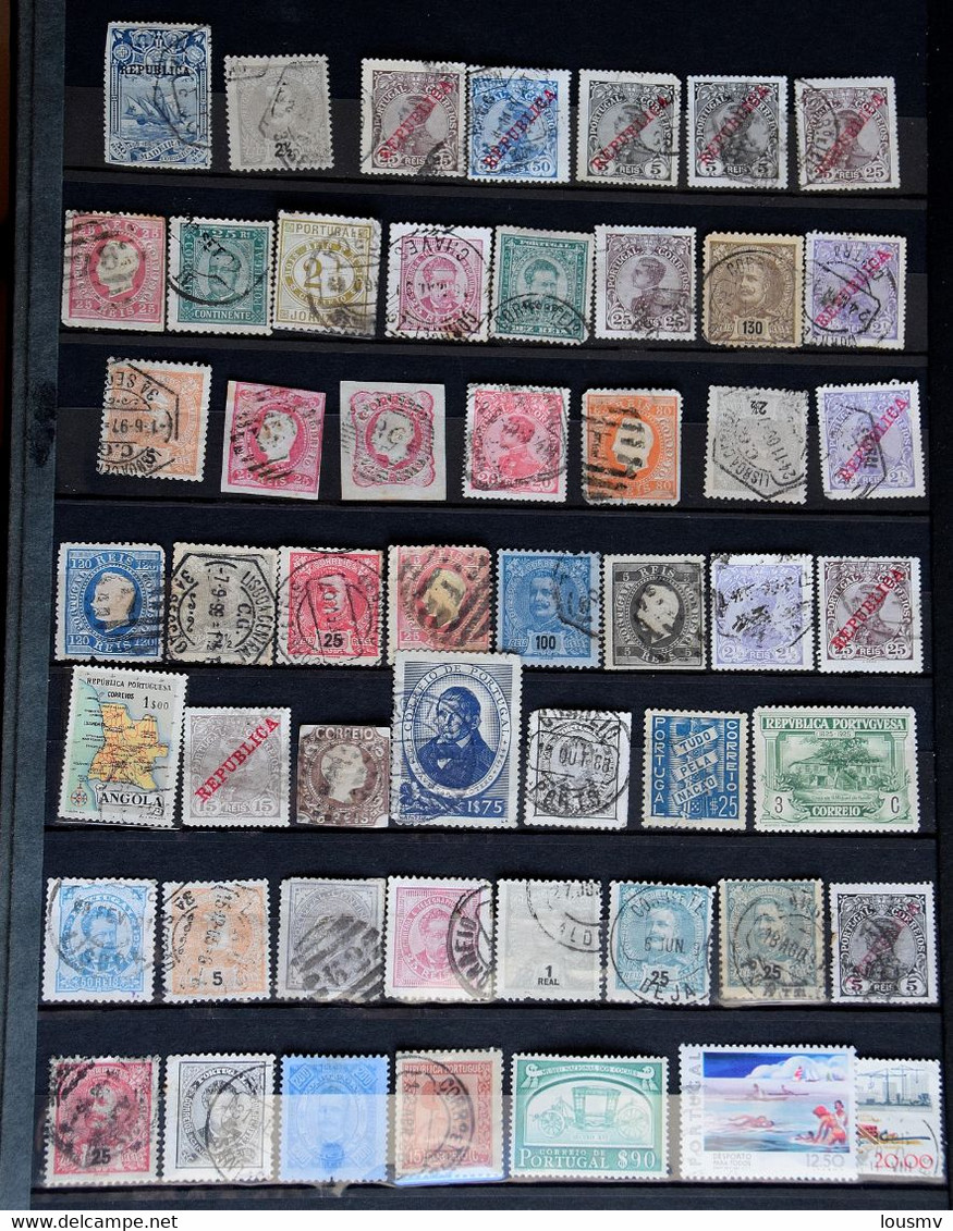 Portugal - Lot De 52 Timbres (un D'Angola) - Timbres Anciens Pour La Plupart Oblitérés - Collections