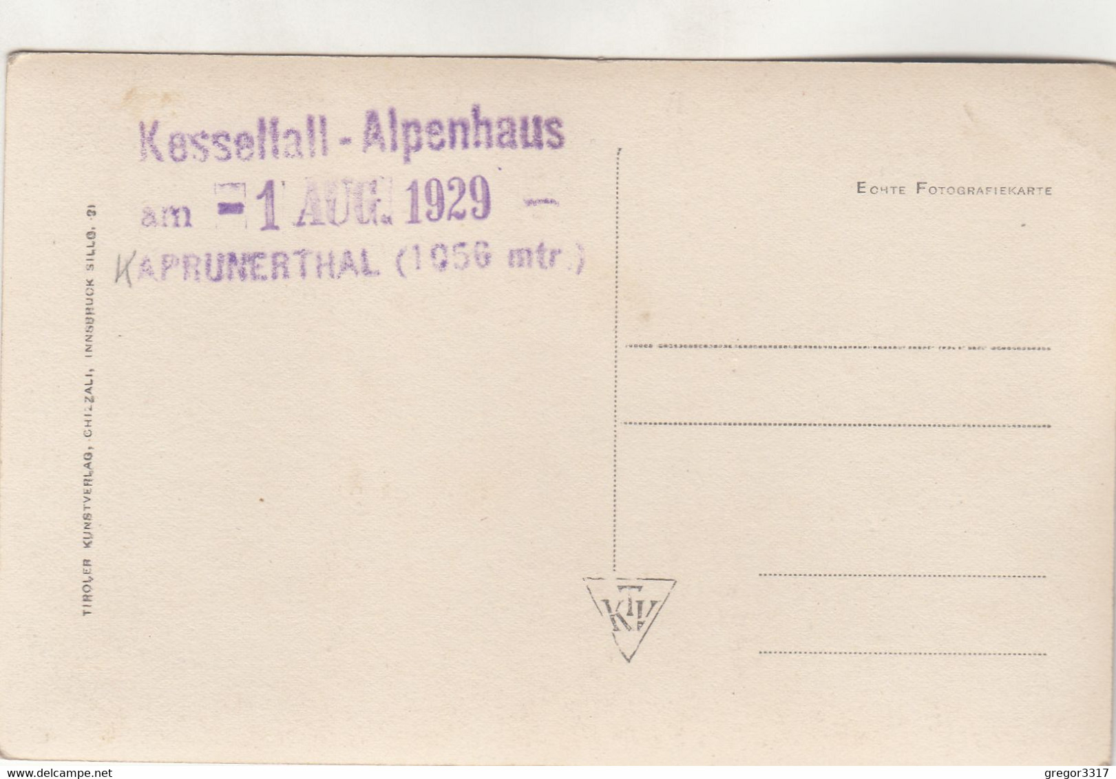 B4176) Bei KAPRUN - Holzhaus Bauernhof - Holzzaun - Mit KITZSTEINHORN - Alt !! 1929 - Kaprun