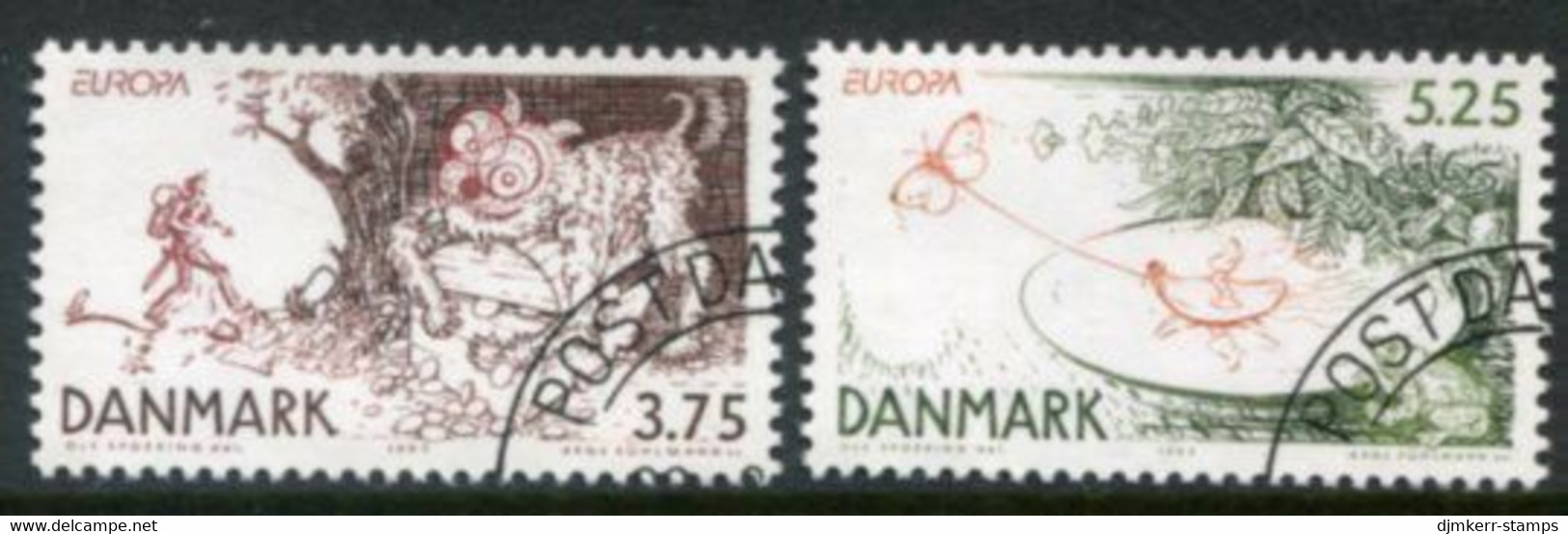DENMARK 1997 Europa: Sagas And Legends Used.  Michel 1162-63 - Usado