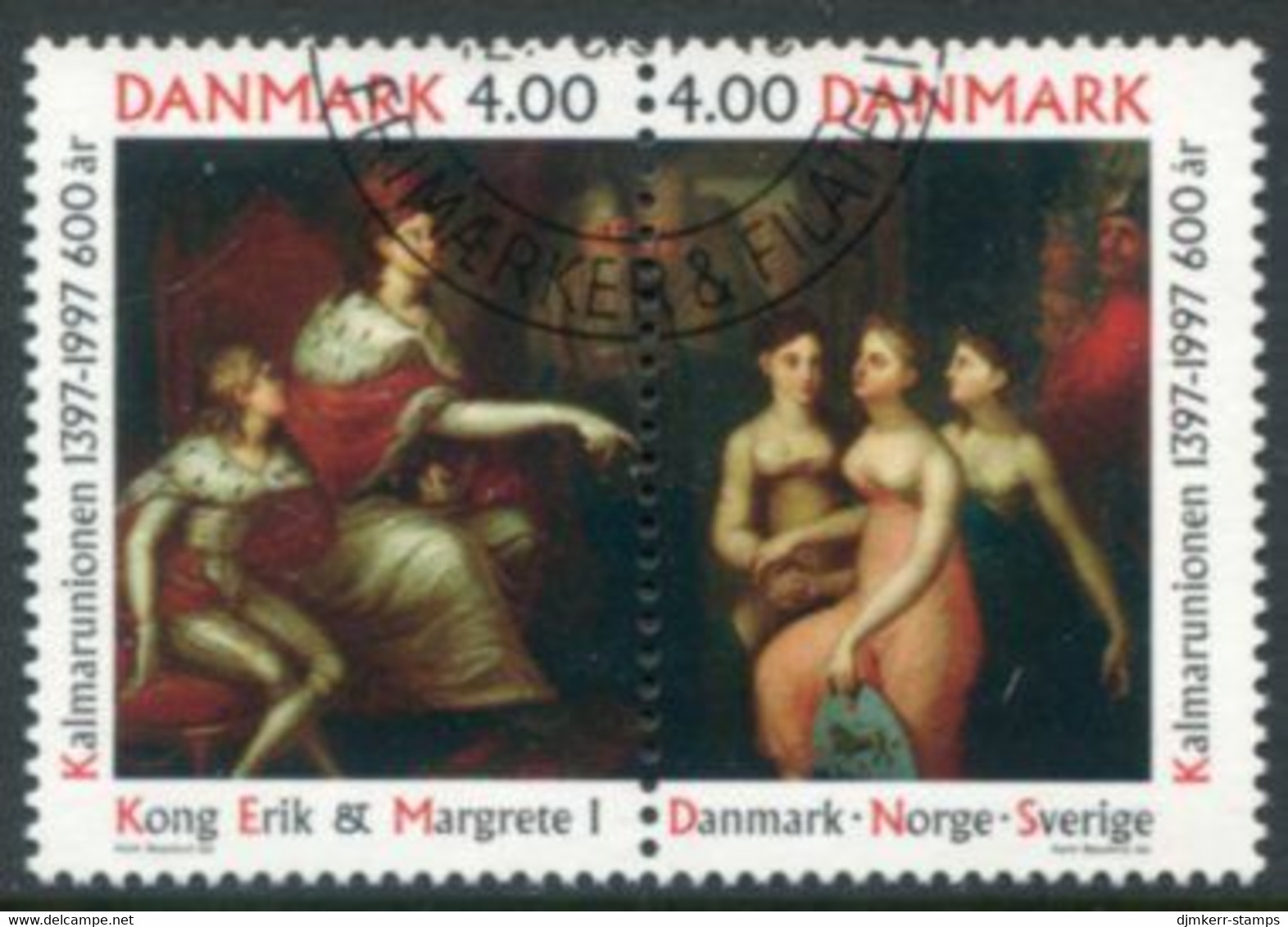 DENMARK 1997 Kalmar Union Used.  Michel 1153-54 - Used Stamps