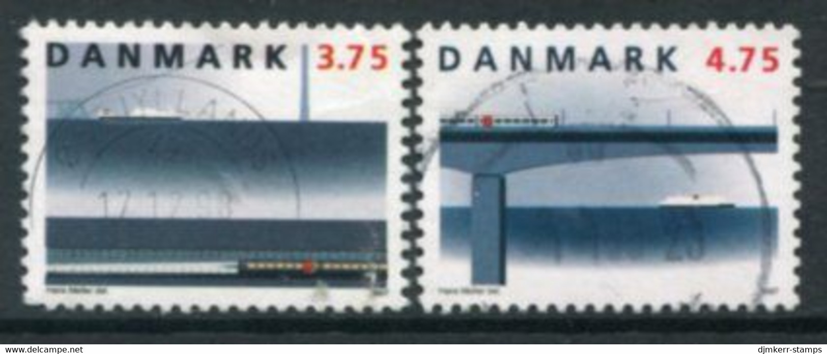DENMARK 1997 Great Belt Railway Used.  Michel 1150-51 - Used Stamps