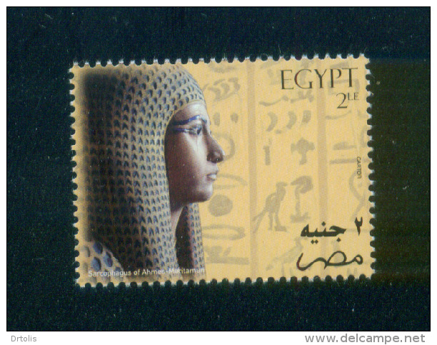 EGYPT / 2004 / SARCOPHAGUS OF AHMES MERITAMUN / EGYPTOLOGY / MNH / VF - Ungebraucht