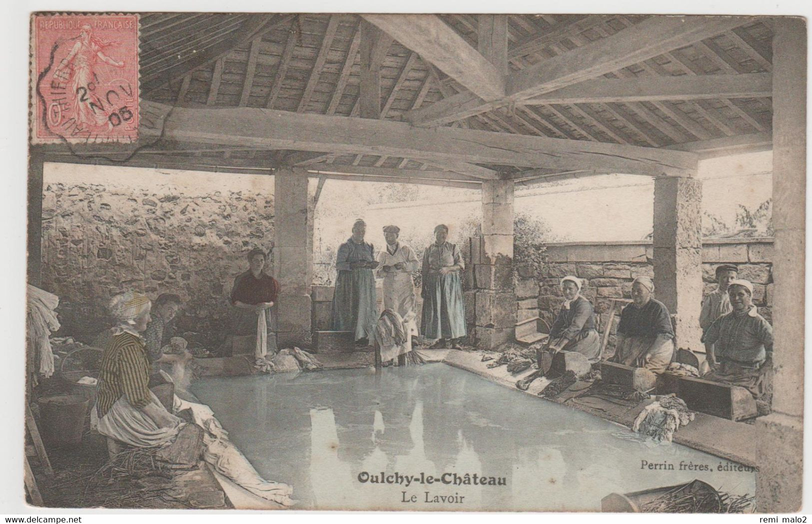 CARTE POSTALE    OULCHY LE CHATEAU 02  Le Lavoir - Otros & Sin Clasificación