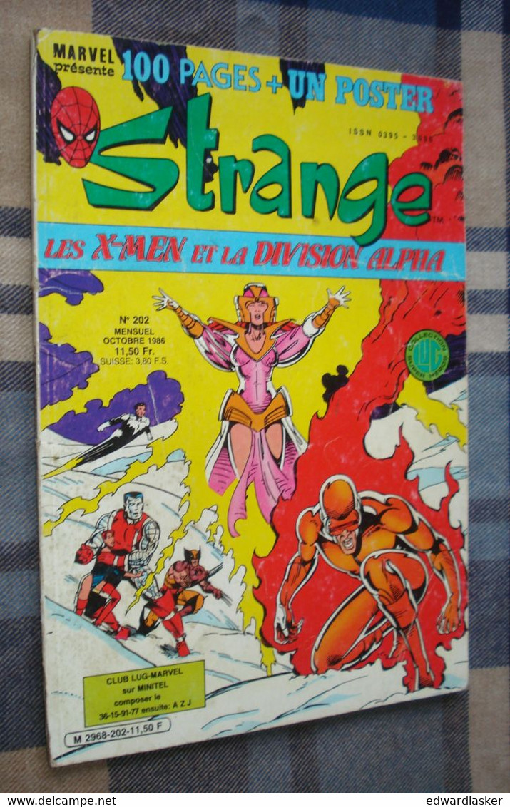 STRANGE N°202 - Lug 1986 - Assez Bon état - Strange