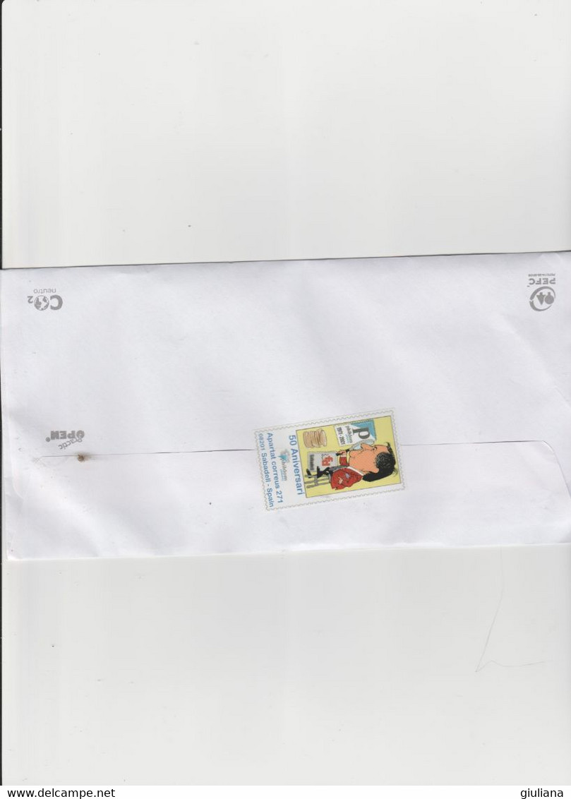 Spagna 2022 - Raccomandata X L'Italia Affrancata Con 7 Stamps - Briefe U. Dokumente