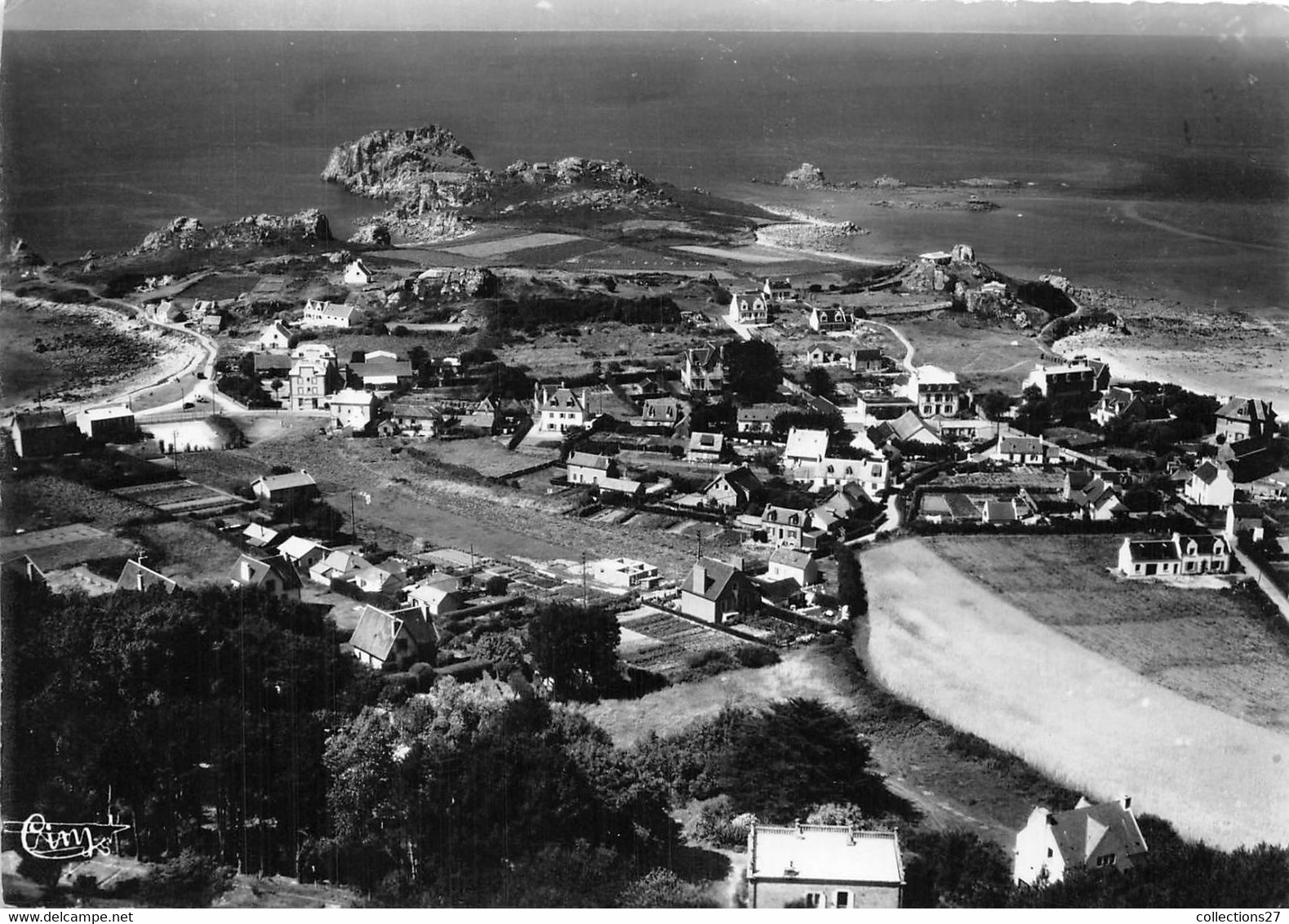 29-PLOUGASNOU- TREGASTEL - VUE GENERALE AERIENNE DE LA POINTE - Plougasnou