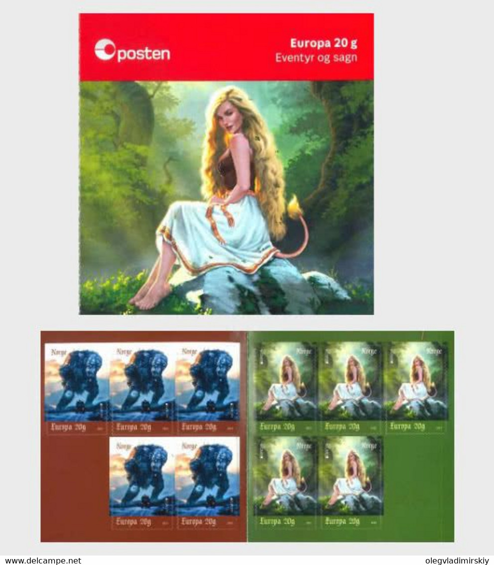 Norway Norge 2022 Europa CEPT Stories And Myths Booklet Of 10 Stamps - Nuevos