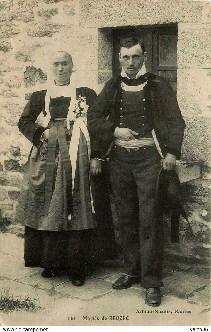 Beuzec * Jeunes Mariés Du Village * Noce * Coiffe Costume - Beuzec-Cap-Sizun