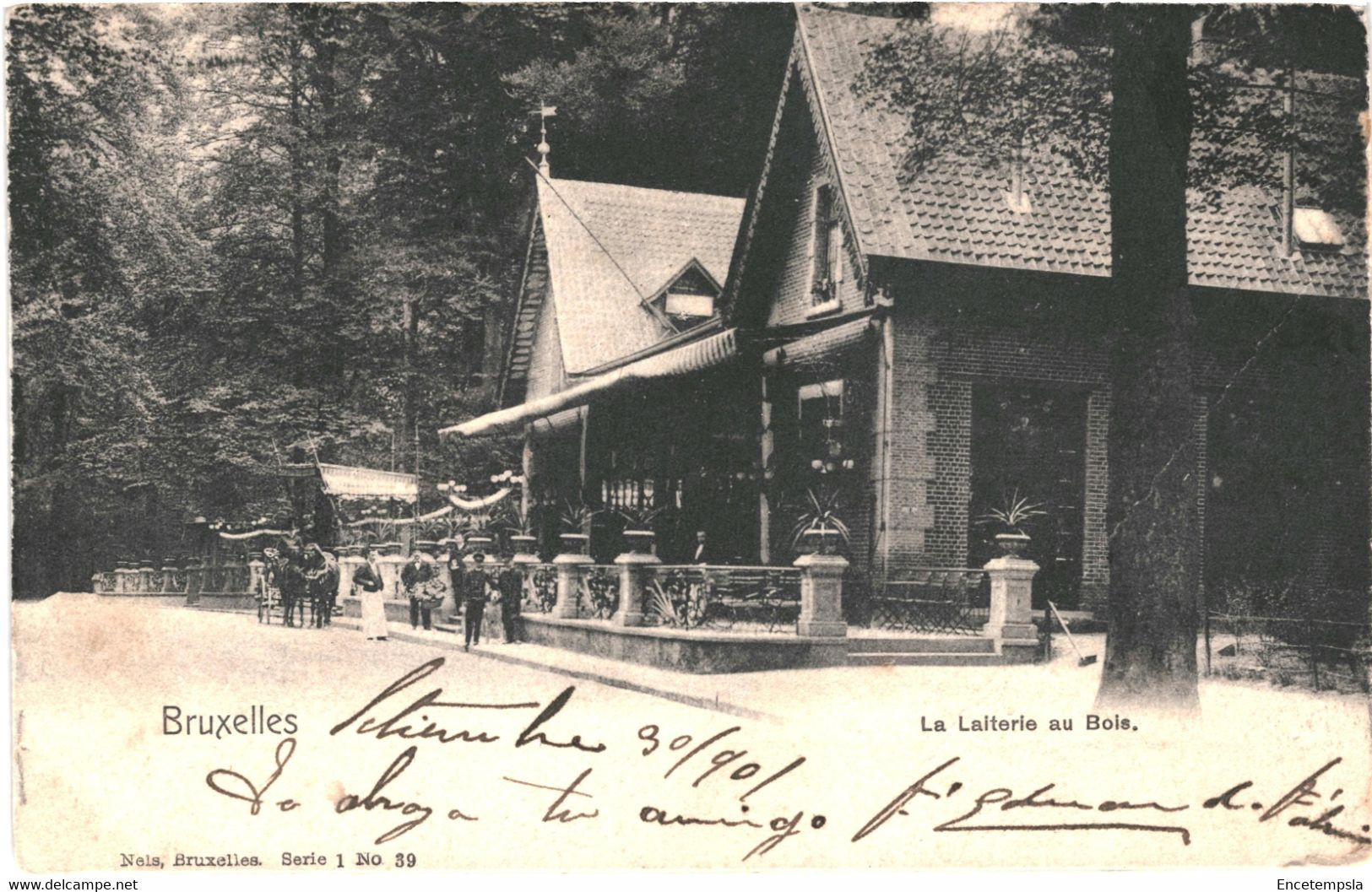 CPA - Carte Postale Belgique-Bruxelles La Laiterie Au Bois De La Cambre 1901 VM52389 - Forêts, Parcs, Jardins