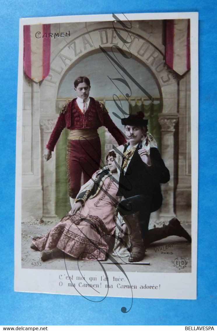 Opera Schouwburg Theatre CARMEN Bizet. Lot X 10 Cpa. édit. E.L.D.-Walert Paris Serie 4393 - Oper