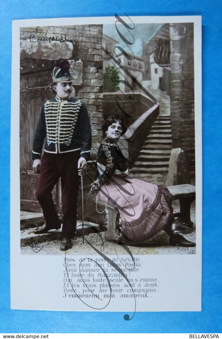 Opera Schouwburg Theatre CARMEN Bizet. Lot x 10 cpa. édit. E.L.D.-Walert Paris serie 4393