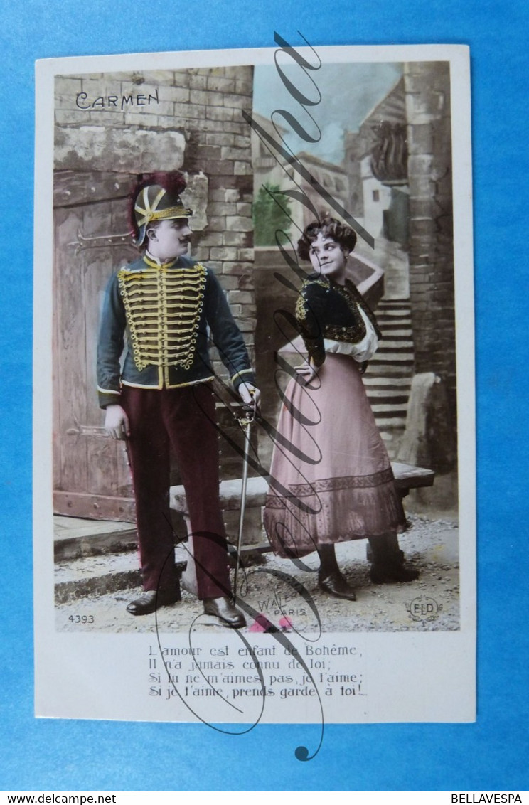 Opera Schouwburg Theatre CARMEN Bizet. Lot x 10 cpa. édit. E.L.D.-Walert Paris serie 4393