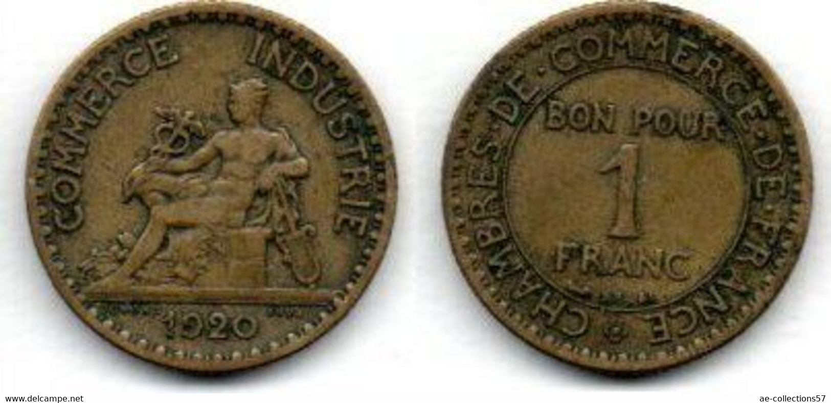 1 Franc 1920 TTB+ - Otros & Sin Clasificación