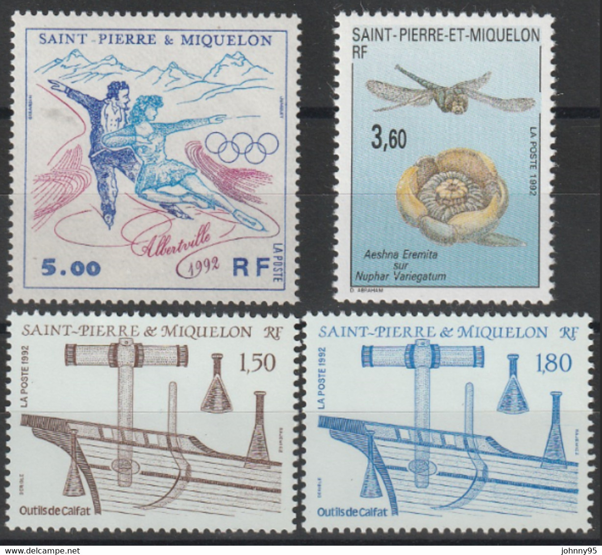 Année 1992 - N° 555 à 571 - Année Complète - 15 Valeurs + 1 Triptyque - Neufs - Full Years