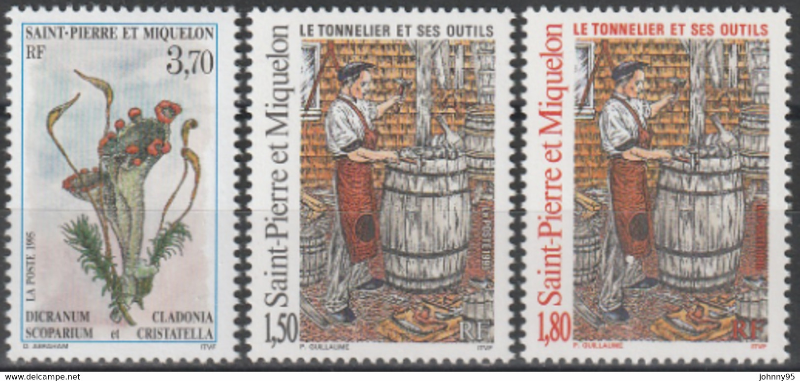 Année 1995 - N° 609 à 623 - Année Complète - 13 Valeurs + 1 Triptyque - Neufs - Années Complètes