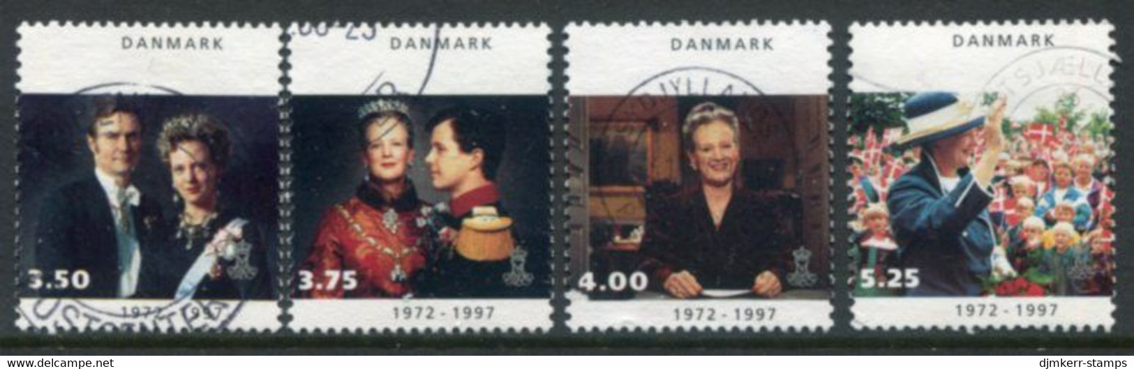 DENMARK 1997 25th Anniversary Of Regency Used.  Michel 1142-45 - Gebruikt