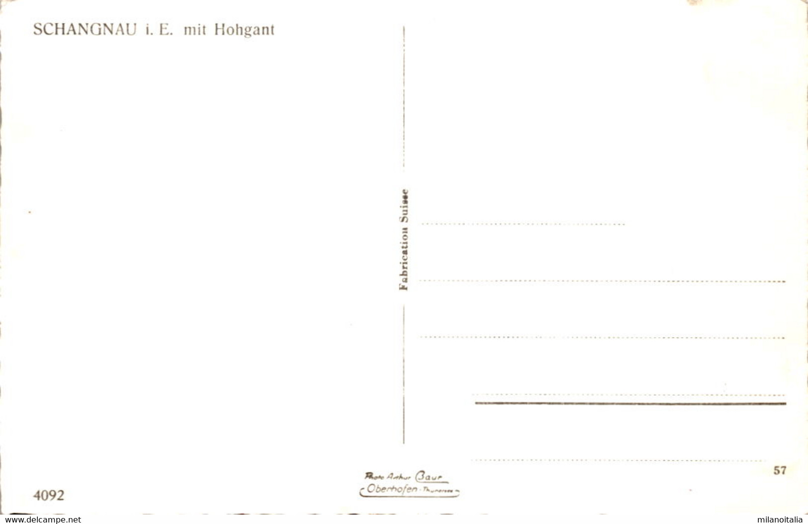 Schangnau I. E. Mit Hohgant (4092) - Schangnau