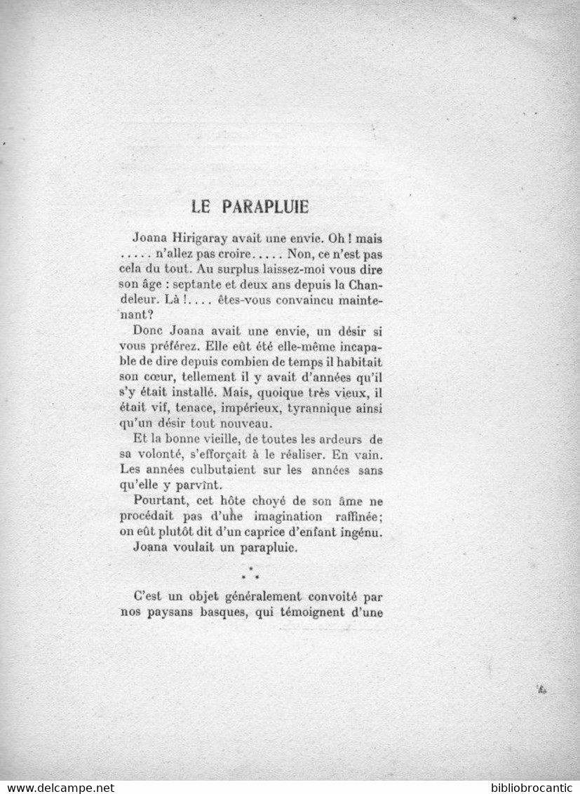 * CONTES DU LABOURD * par AUGUSTE FOURCADE / E. O. 1910