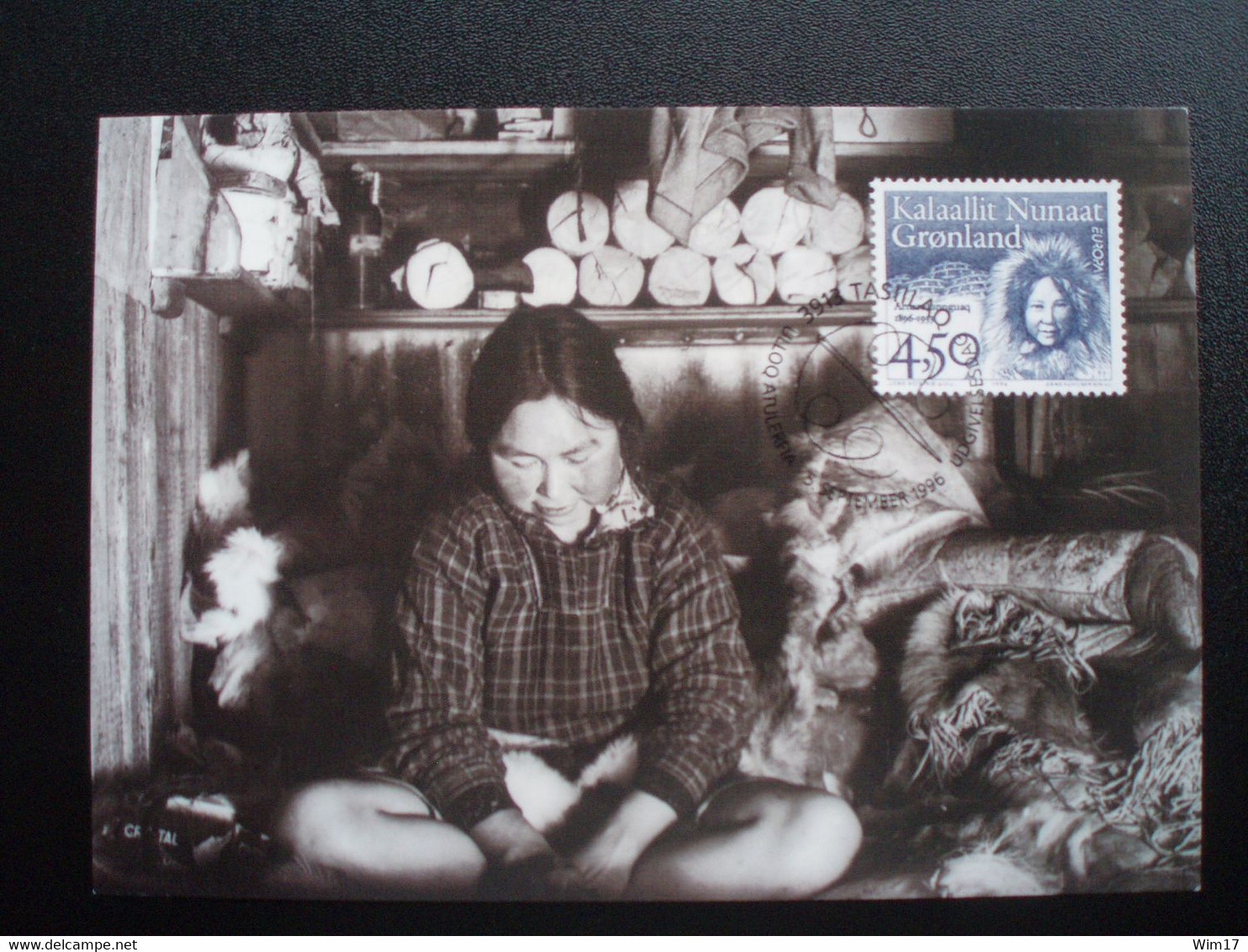 GREENLAND 1996 EUROPA CEPT MAXIMUM CARD GRONLAND GROENLAND - Cartoline Maximum