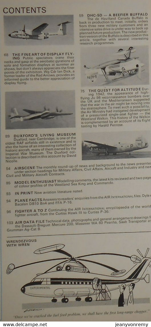 Air International. Volume 11. N°2. August 1976. - Verkehr