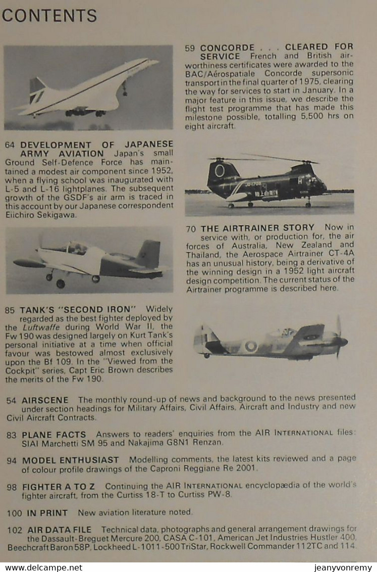 Air International. Volume 10. N°2. February 1976. - Transports