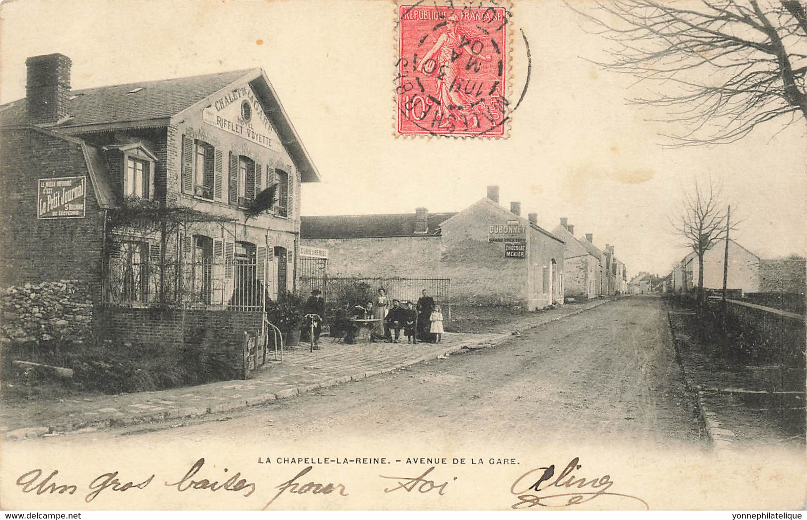 77 - SEINE ET MARNE - LA-CHAPELLE-LA-REINE - Avenue De La Gare - Hôtel RIFLET-VOYETTE - 10224 - La Chapelle La Reine