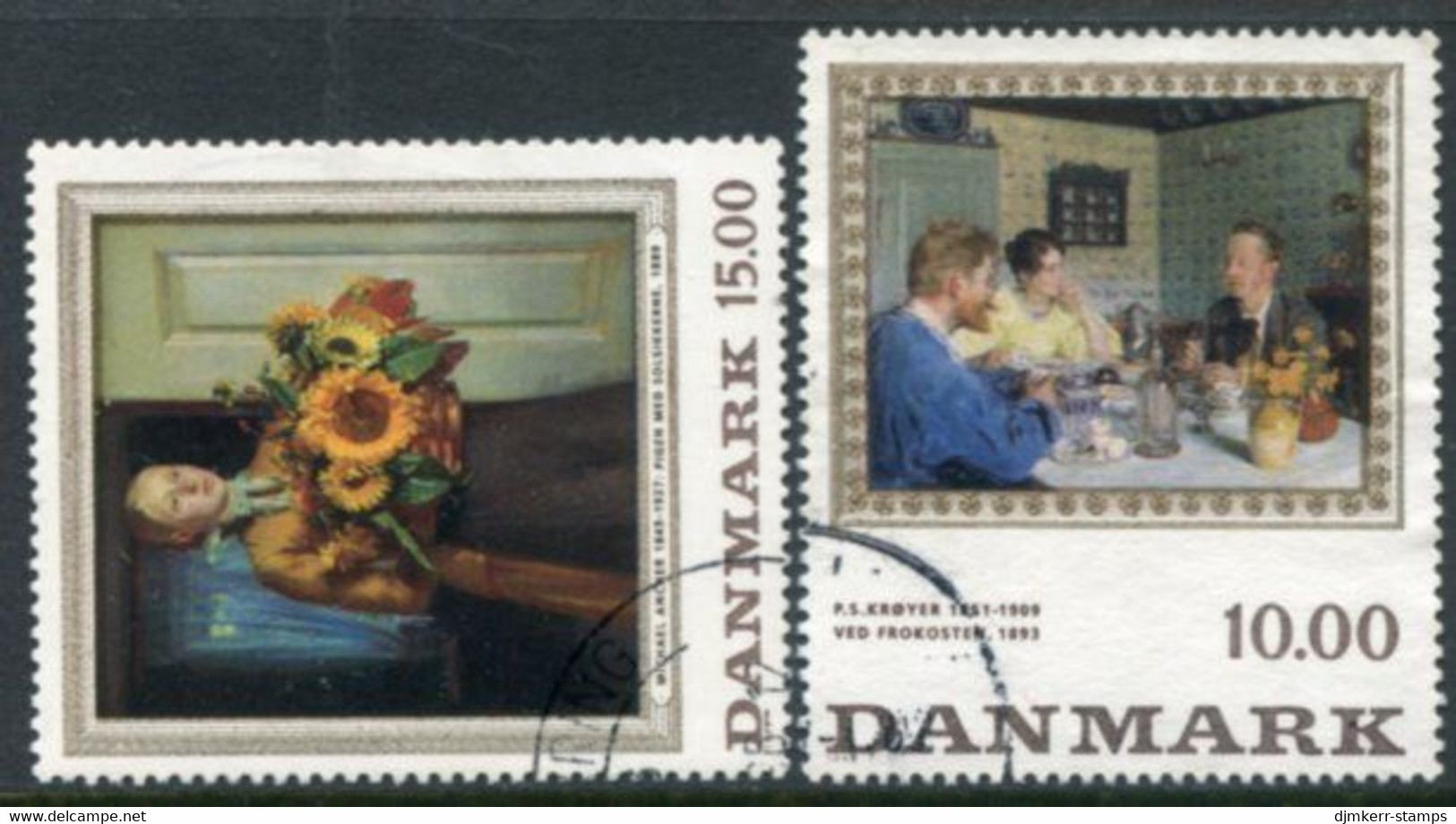 DENMARK 1996 Paintings Used.  Michel 1139-40 - Used Stamps