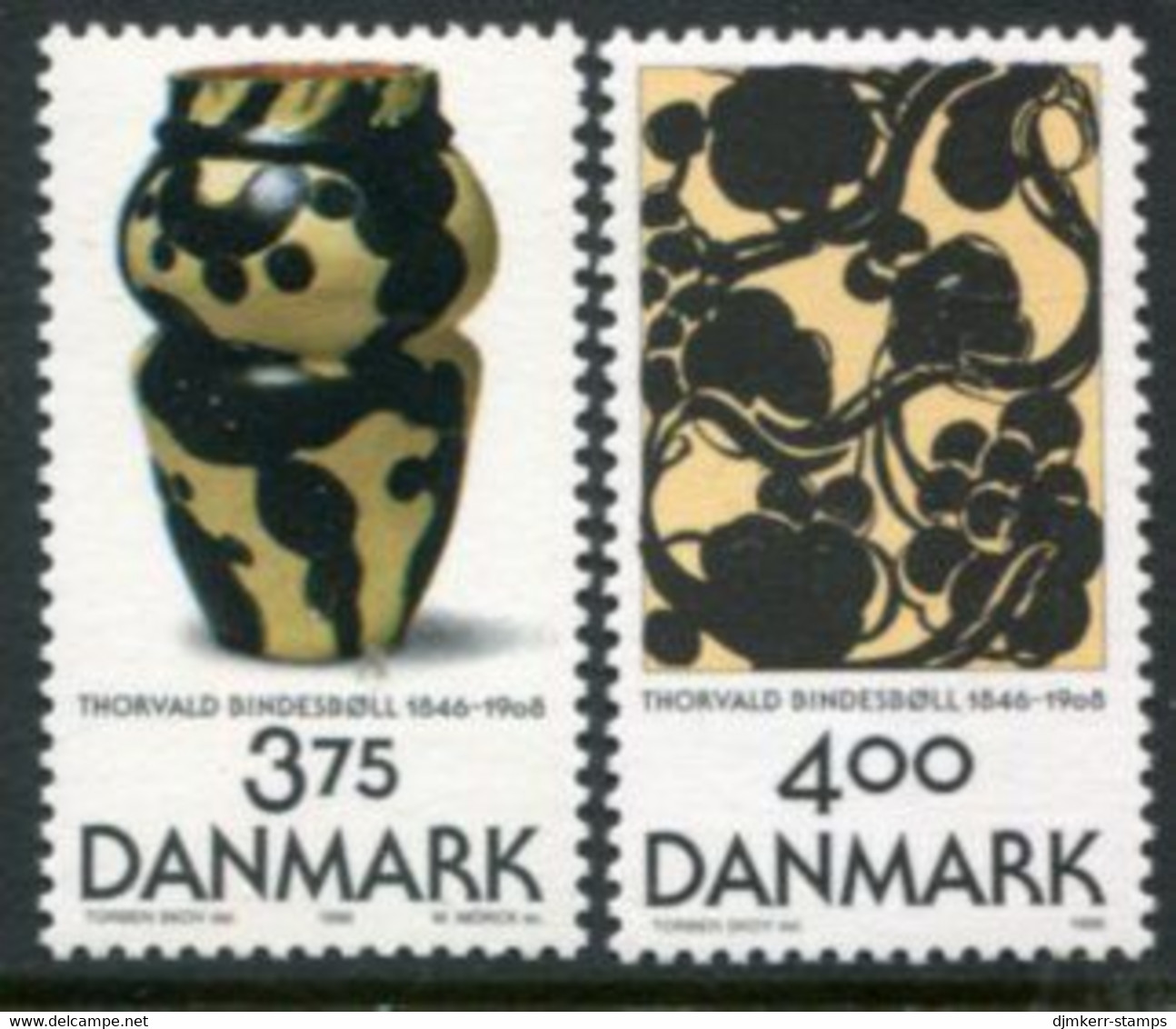 DENMARK 1996 Bindesbøll Anniversary MNH / ** .  Michel 1136-37 - Ongebruikt