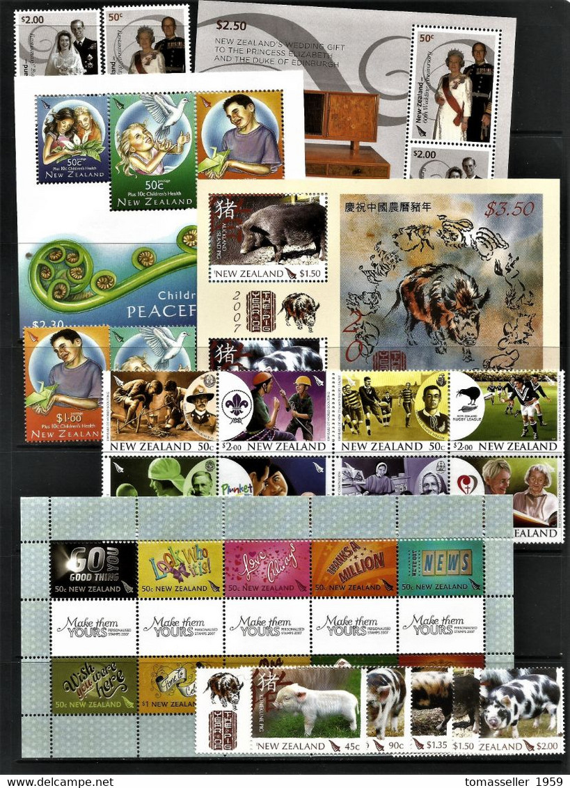 New  Zealand-2007 Year Set. 21 Issues.MNH - Años Completos