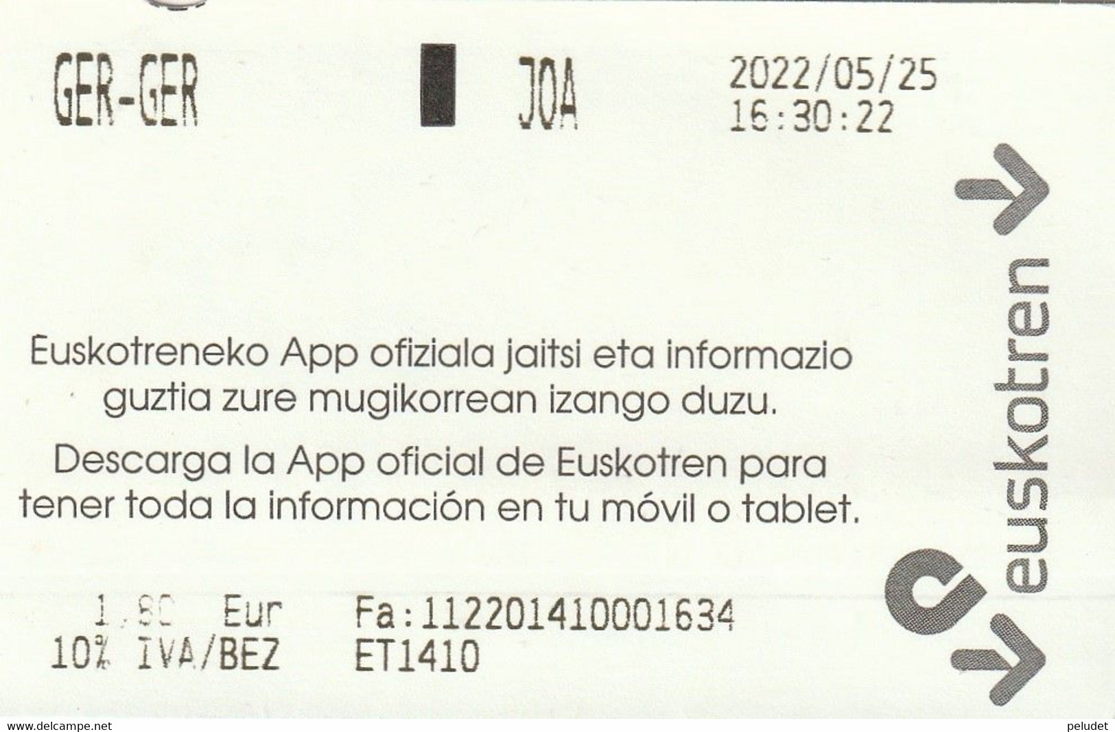 Spain - Euskotren - 2022 - GER - GER, Gernika - Gernika - JOA - Europe