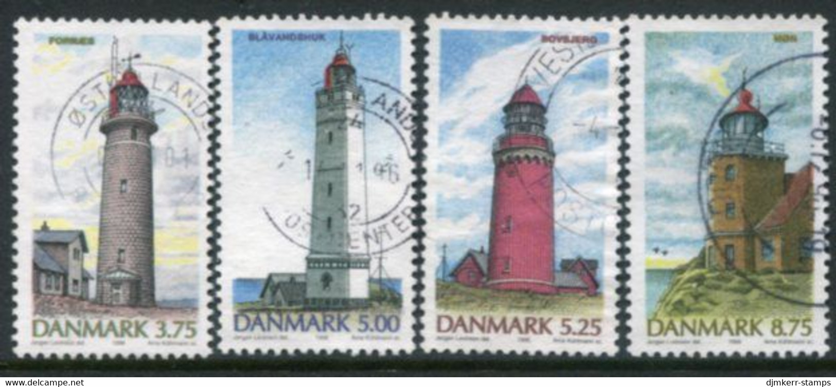 DENMARK 1996 Lighthouses Used .  Michel 1132-35 - Usado