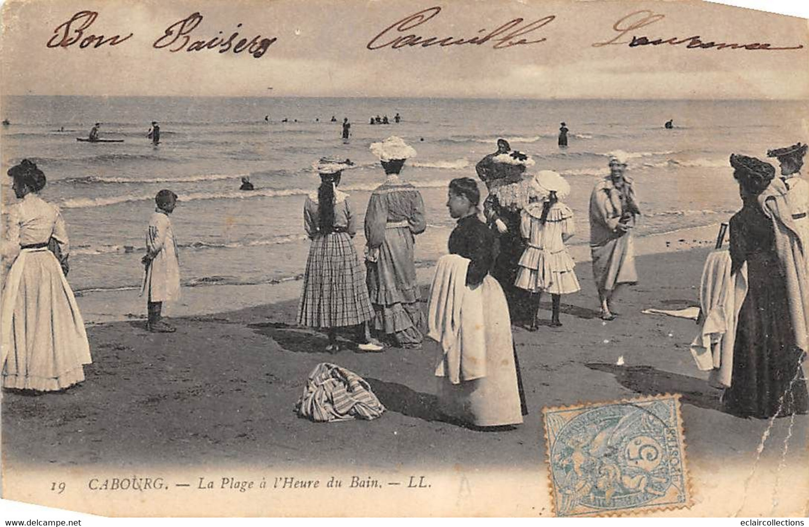 Cabourg       14         La Plage. L'heure Du Bain       (voir Scan) - Cabourg