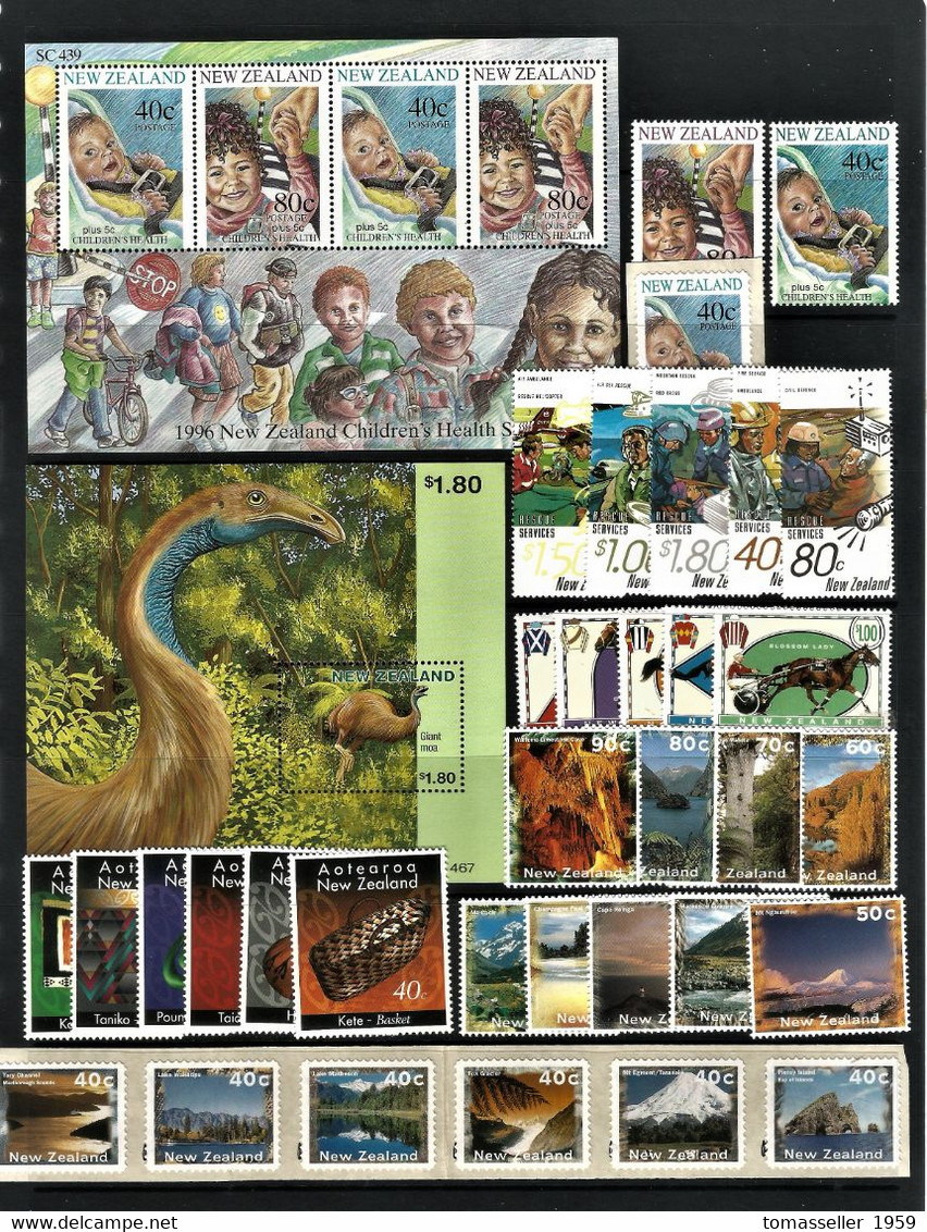 New  Zealand- 15 !!! Years (1994-2008) sets. Almost 250-issues.MNH