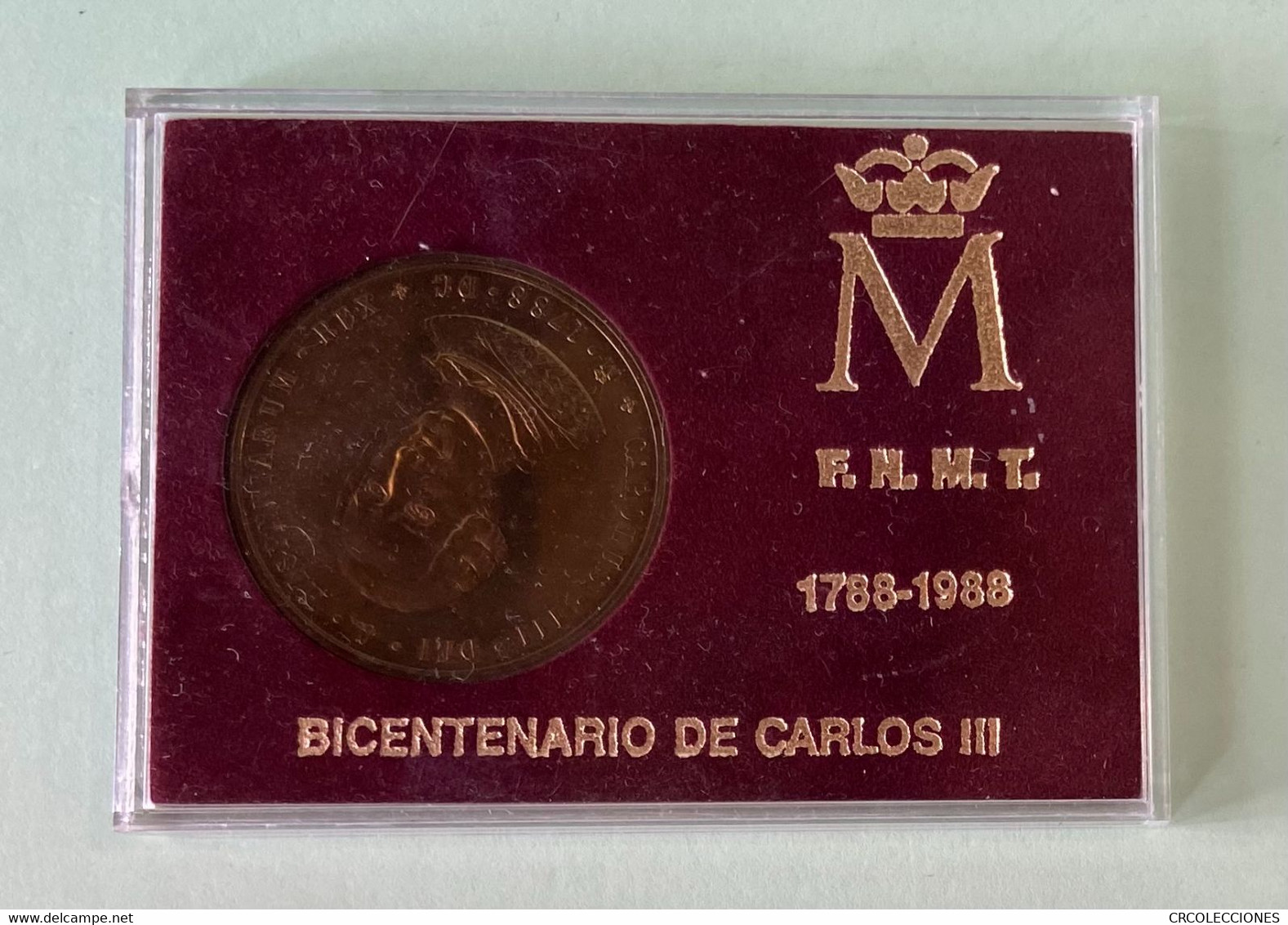 CREXP181 MEDALLAS ESPAÑA FNMT BICENTENARIO CARLOS III 1988 35 - Royaux/De Noblesse