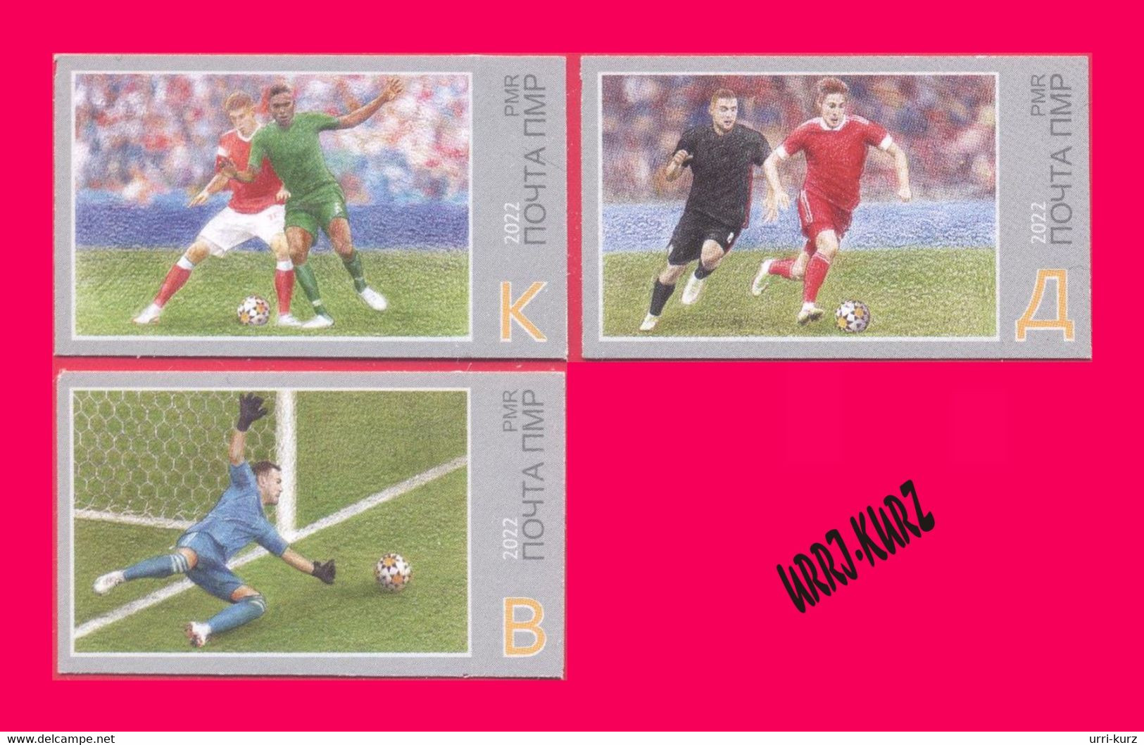 TRANSNISTRIA 2022 Sport Football Soccer FIFA World Cup Championship 2022 In Qatar 3v Imperforated MNH - 2022 – Qatar