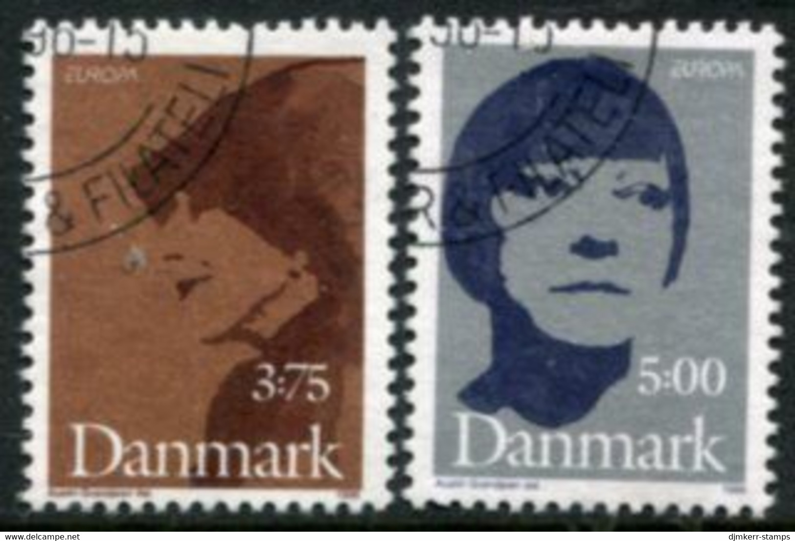 DENMARK 1996 Europa: Famous Women Used .  Michel 1124-25 - Usati