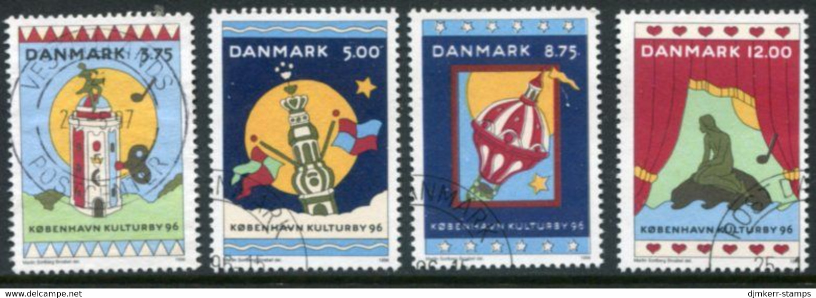 DENMARK 1996 Copenhagen As Cultural Capital Used.  Michel 1116-19 - Used Stamps