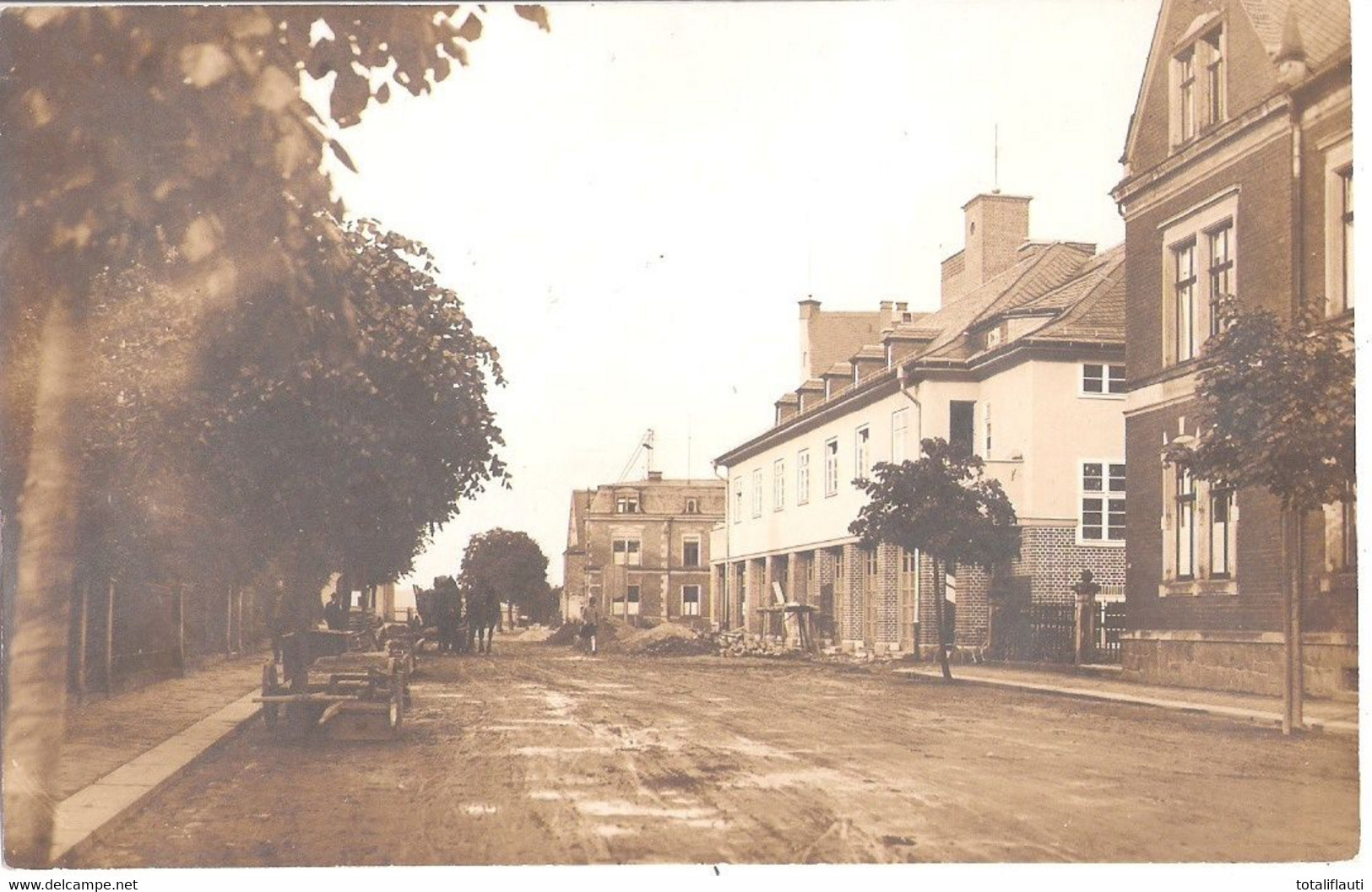 TREUEN Sachsen Um 1920 Neubau Bismarckstraße Original Fotokarte Braun Atelier E Rudolph TOP-Erhaltung Ungelaufen - Vogtland