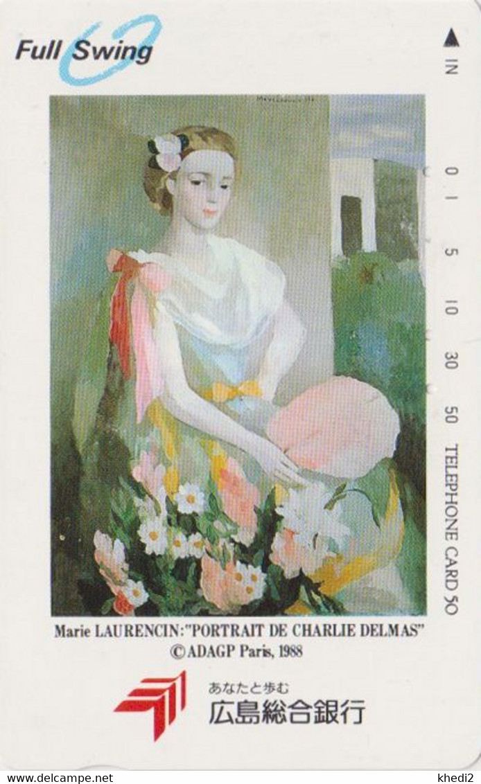 TC JAPON / 350-0318 - PEINTURE FRANCE - MARIE LAURENCIN  - PAINTING JAPAN Free Phonecard 1908 - Schilderijen