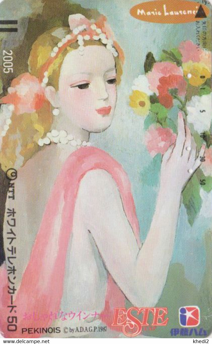 TC Ancienne JAPON / 110-011 - PEINTURE FRANCE - MARIE LAURENCIN  - PAINTING JAPAN Front Bar Free Pc 1912 - Malerei