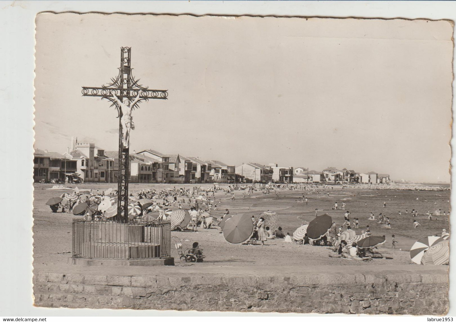 Palavas-Les-Flots - La Croix , La Plage Et La Ville  - (F.3168) - Palavas Les Flots