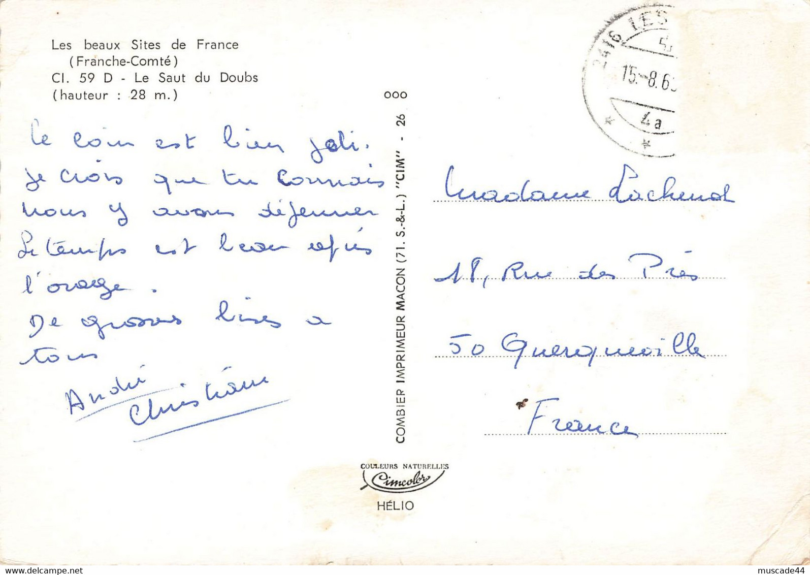 FRANCHE COMTE - LE SAUT DU DOUBS - Franche-Comté