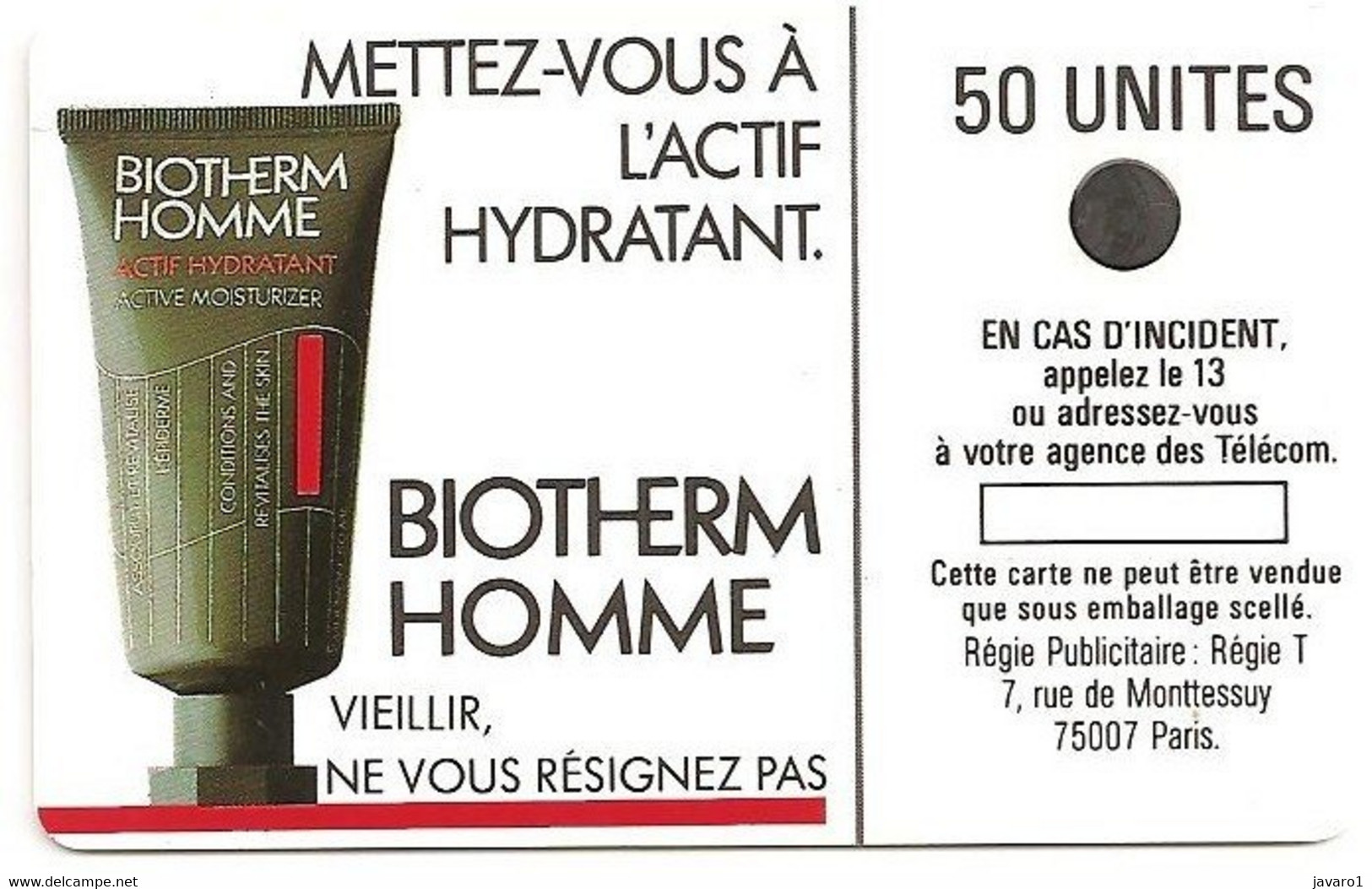 F0003  50 Biotherm ( Batch: NO BATCH) USED - 1987
