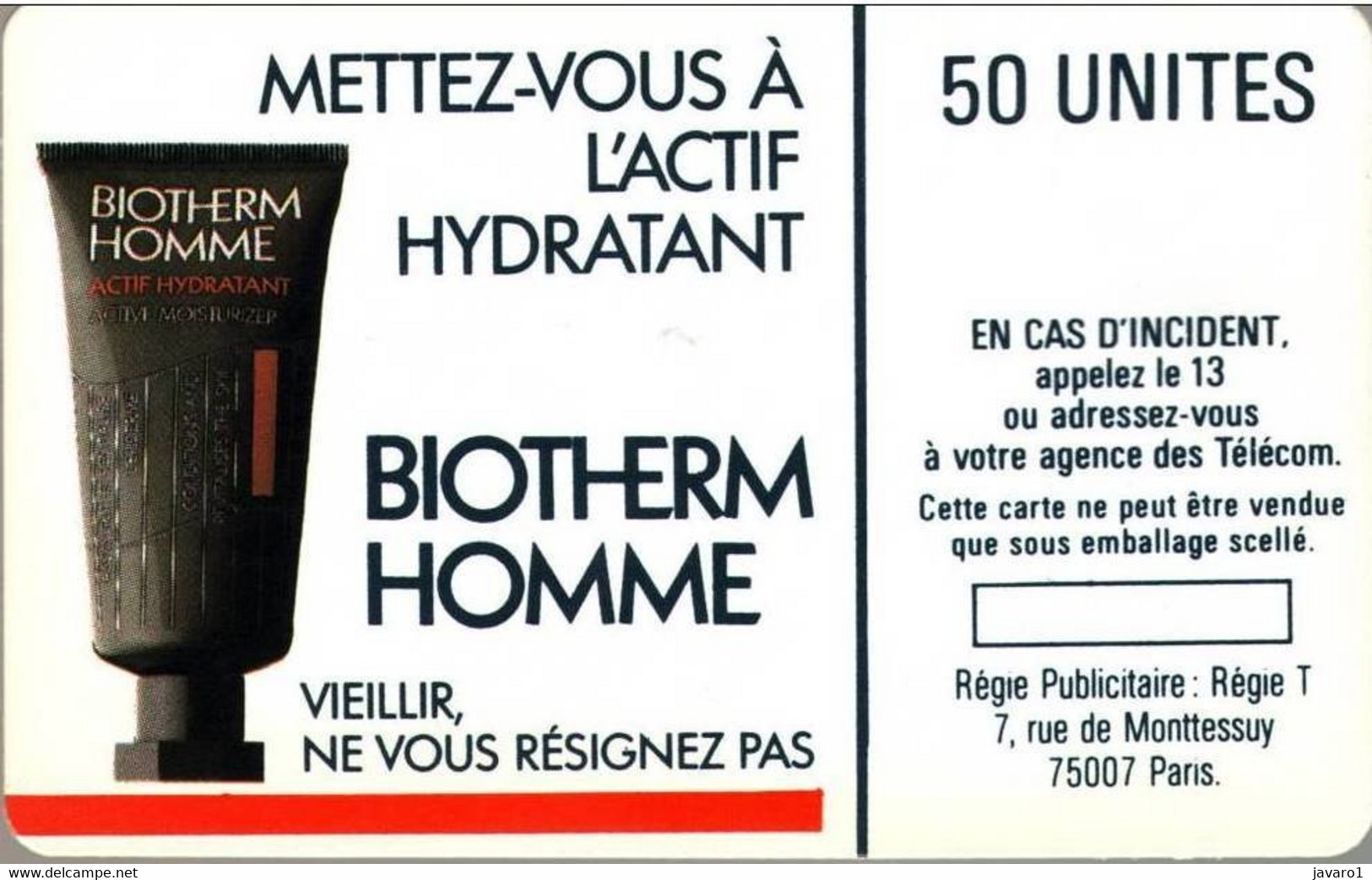 F0004  50 Biotherm (rosee) ( Batch: 0308 Inv) USED - 1987