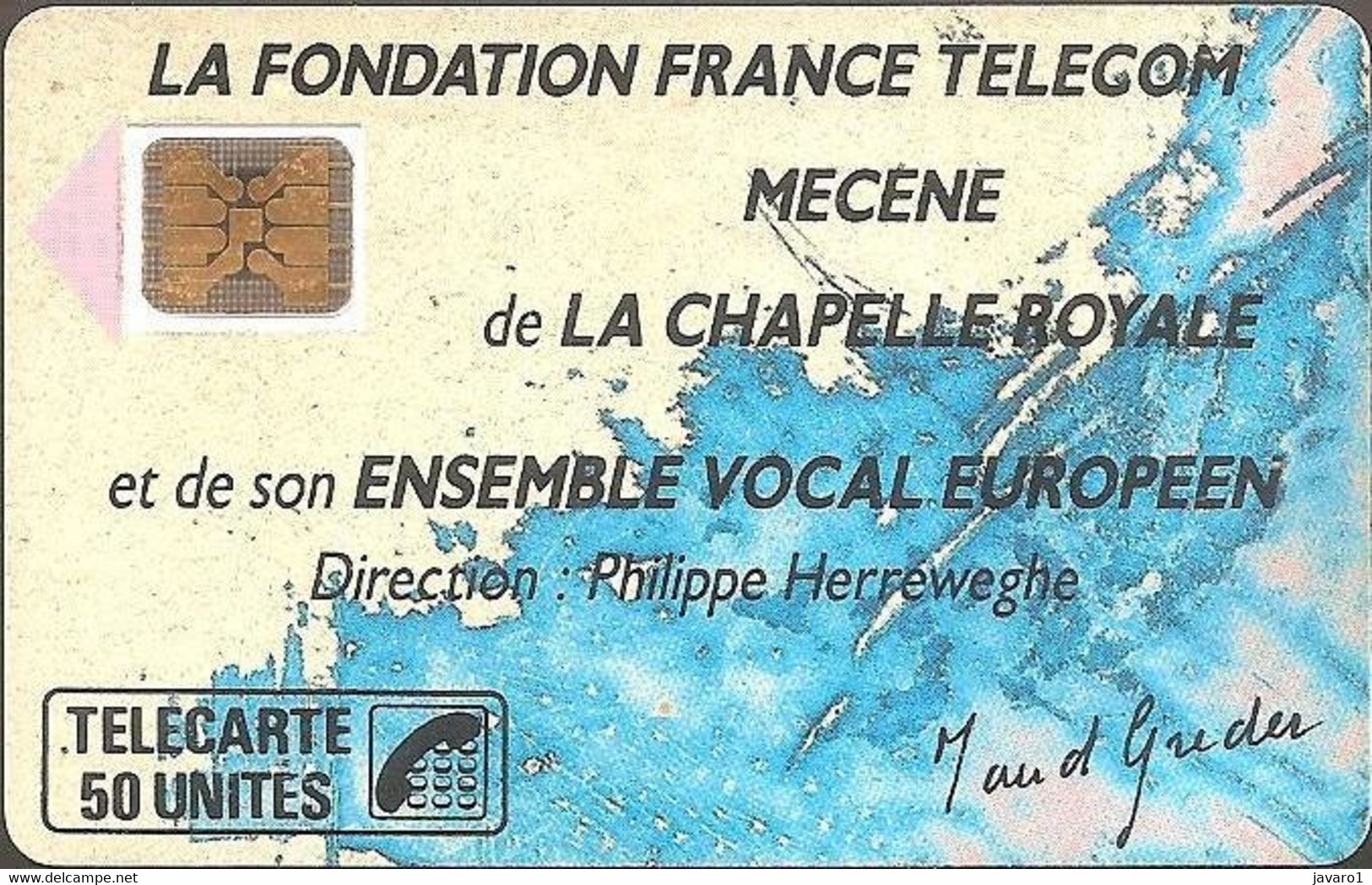 F0074  50 Chapelle Royale 1 (texte Gras) Motif/instrum. USED - 1989