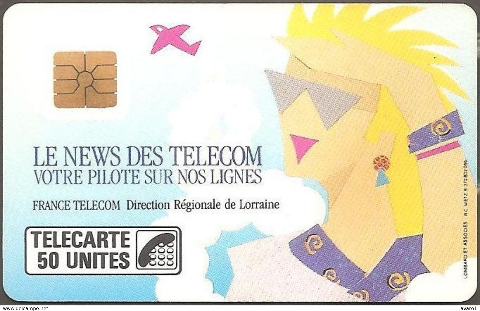 F0080  50 News Telecom Lorraine ( Batch: 2239) USED - 1989