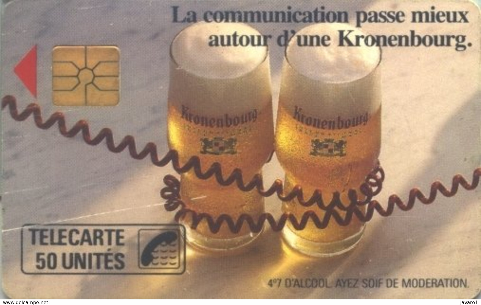 F0090  50 Kronenbourg Petite Fleche ( Batch: 27509D) USED - 1989