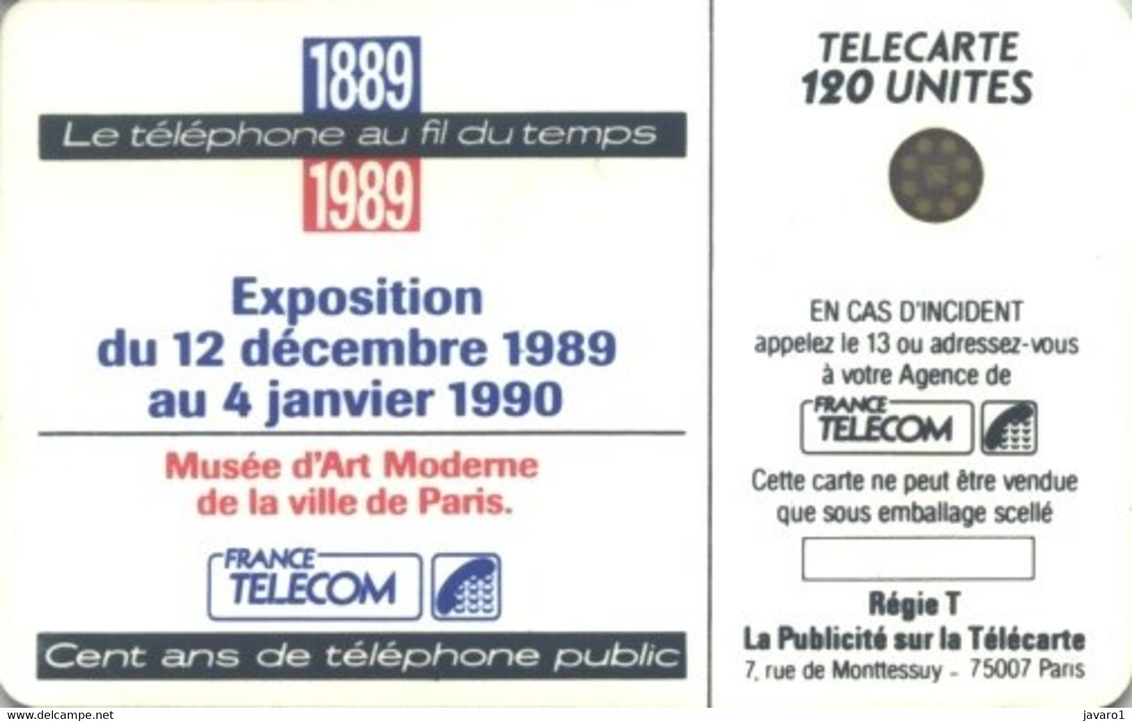 F0093 120 Telephone Au Fil Du Temps ( Batch: 108323) USED - 1989