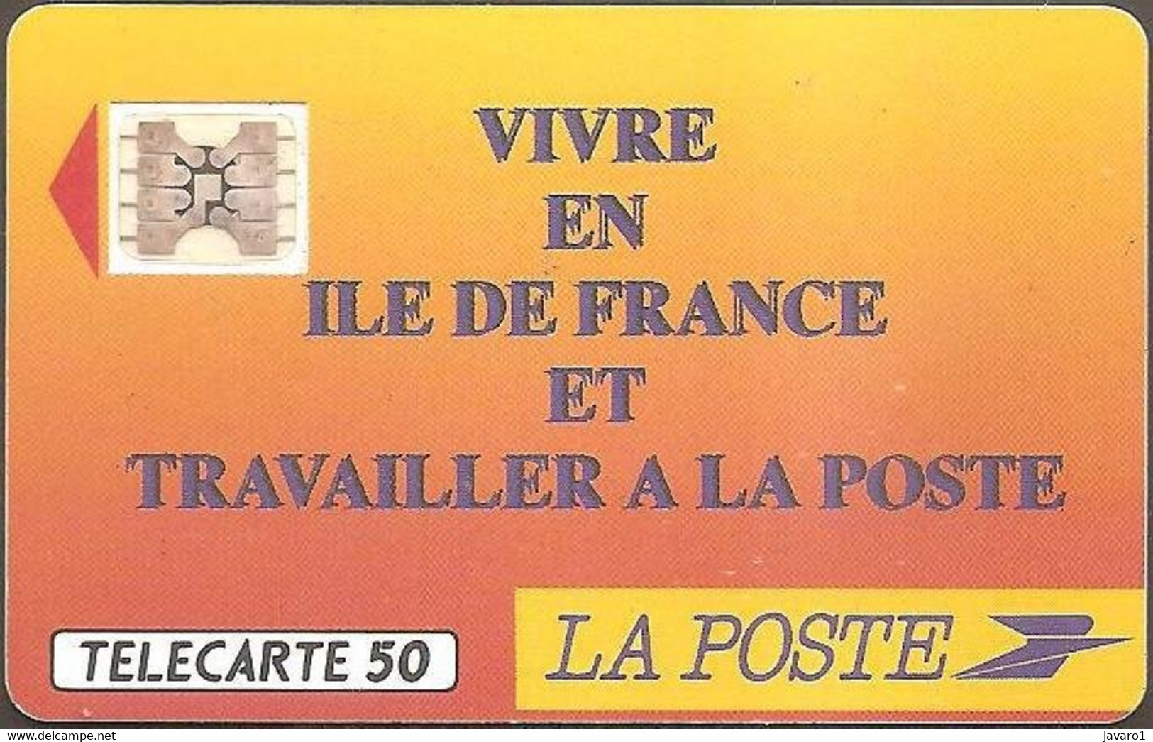 F0136  50 La Poste ( Batch: 21590) USED - 1990