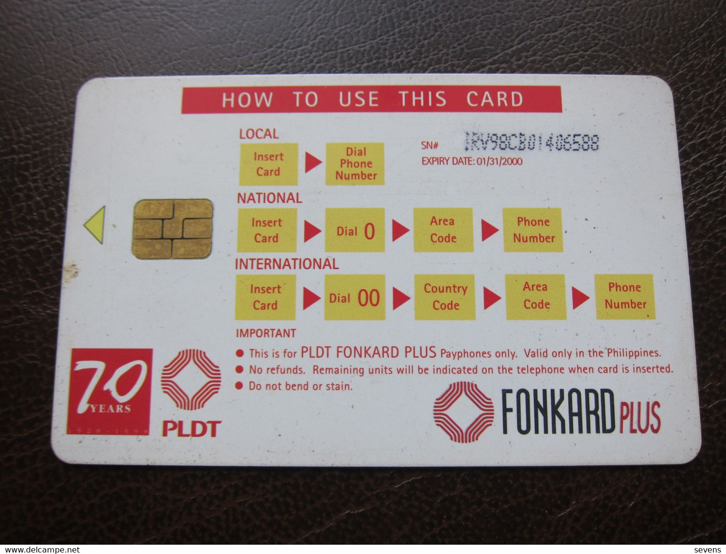 Fonkard Plus Chip Phonecard,painting By Carlos "Botong" Francisco, 200 Pesos ,used - Philippines